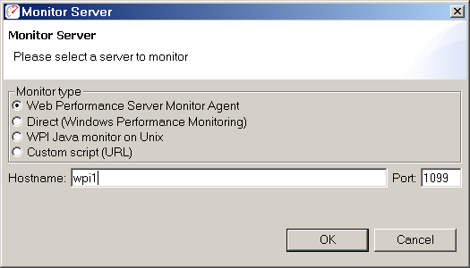 Add Server dialog